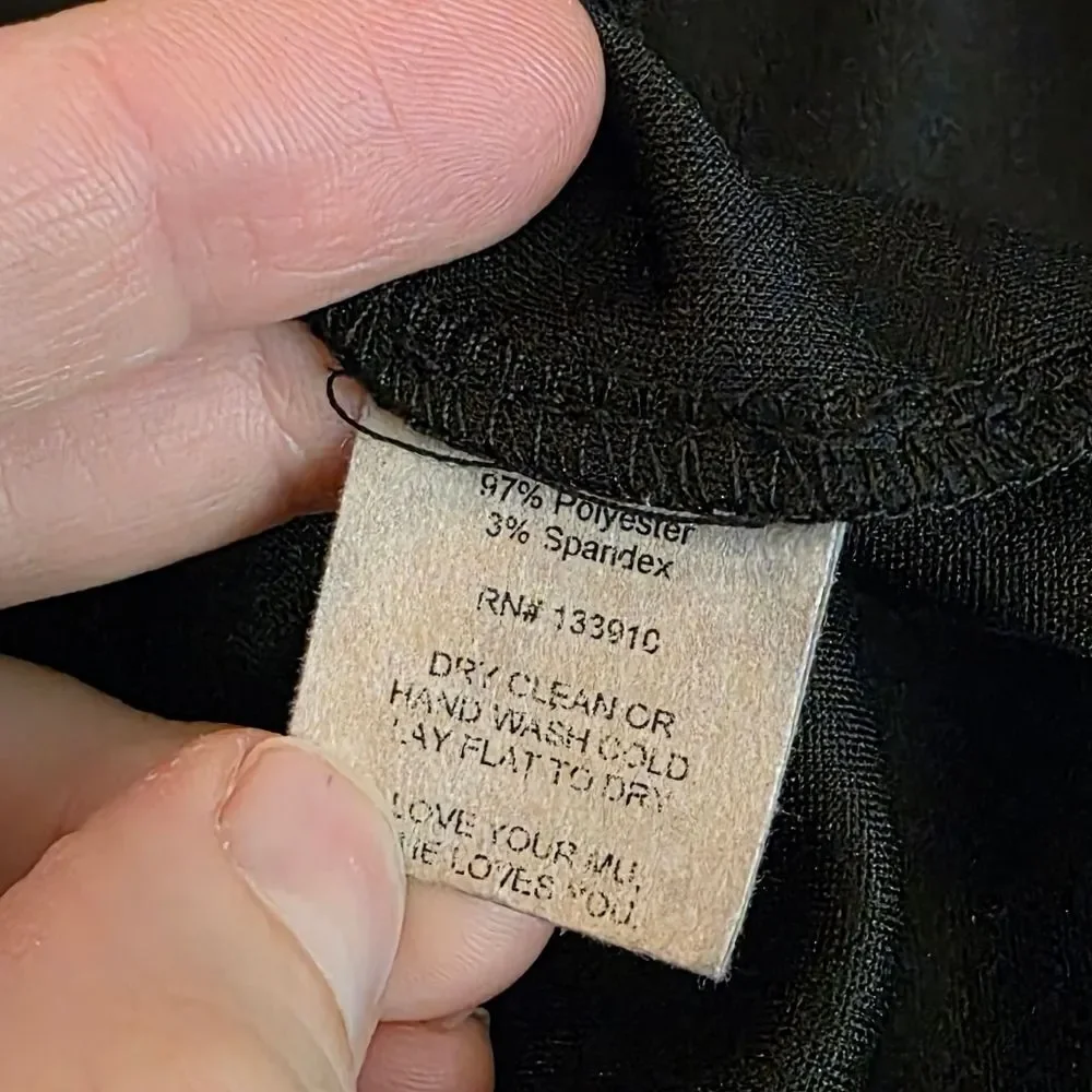 Show Me Your Mumu Black Bodycon Midi Dress Cocktail Sexy Side Slit Size Medium - Picture 6 of 10